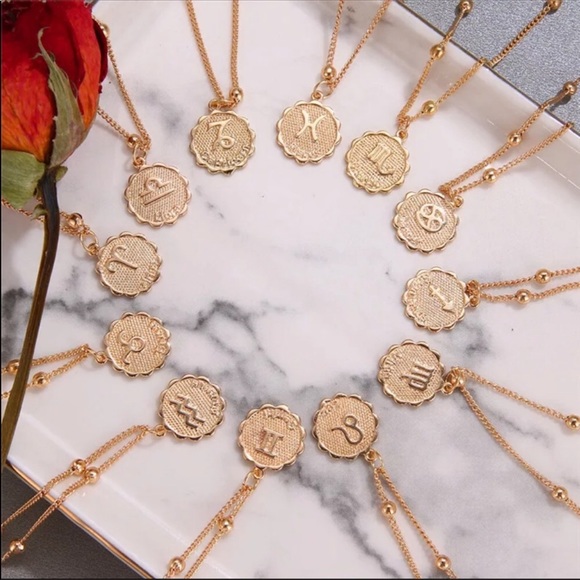 Libra Zodiac Coin Necklace - Picture 4 of 7